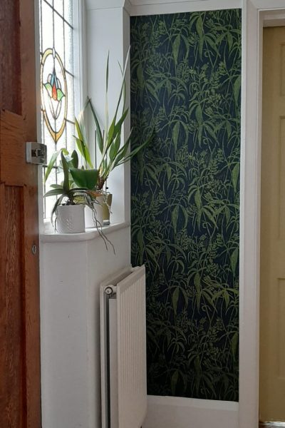 hand printed wallpaper