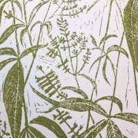 hand printed wallpaper