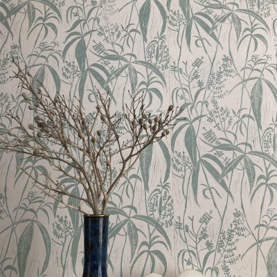 hand printed wallpaper